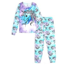 Jellifish Kids Girls Unicorn 🦄 Long Sleeve 2 Piece Pajama Set
